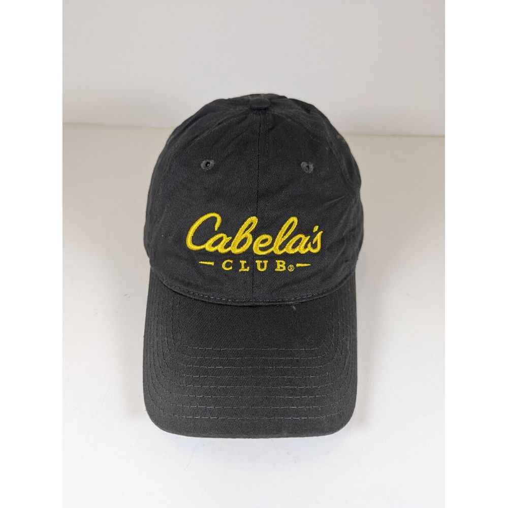 Cabelas Mens Strap Back Baseball Hat Cap Gray Gorpcore